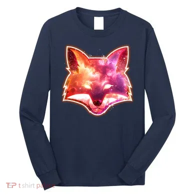 Galaxy Kitsune Fox Long Sleeve Shirt