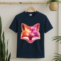 Galaxy Kitsune Fox T-Shirt thumb 2