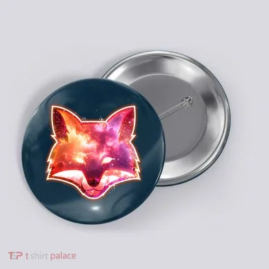 Galaxy Kitsune Fox Button