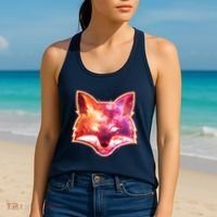 Galaxy Kitsune Fox Women's Tank Top thumb 2