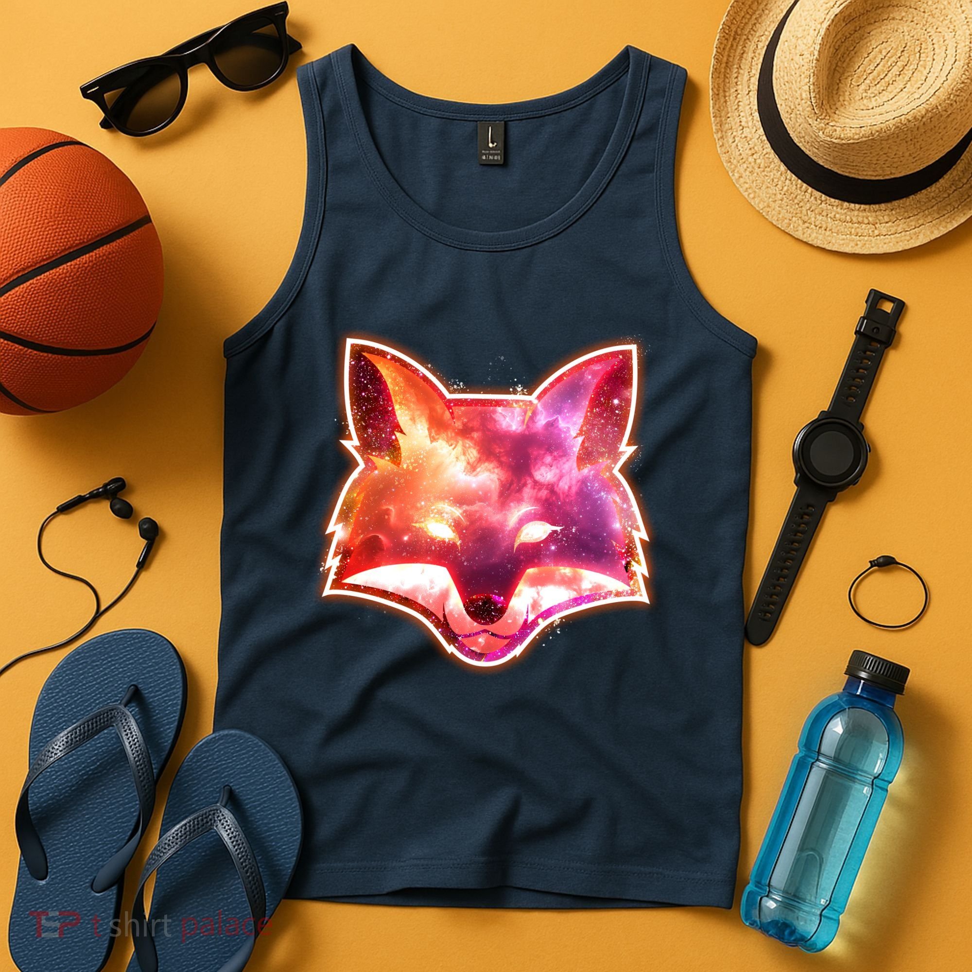 Galaxy Kitsune Fox Tank Top