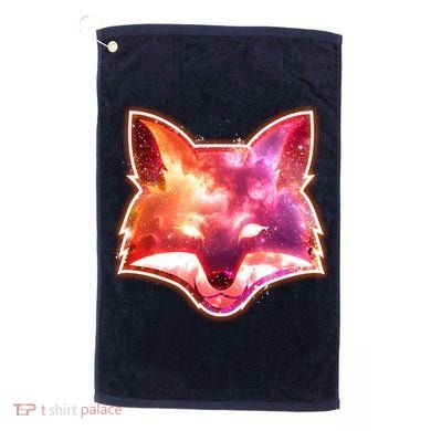 Galaxy Kitsune Fox Golf Towel