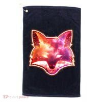 Galaxy Kitsune Fox Golf Towel thumb 0
