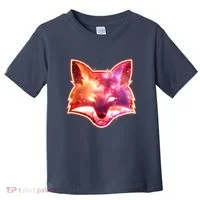 Galaxy Kitsune Fox Toddler T-Shirt thumb 0