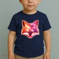 Galaxy Kitsune Fox Toddler T-Shirt thumb 2