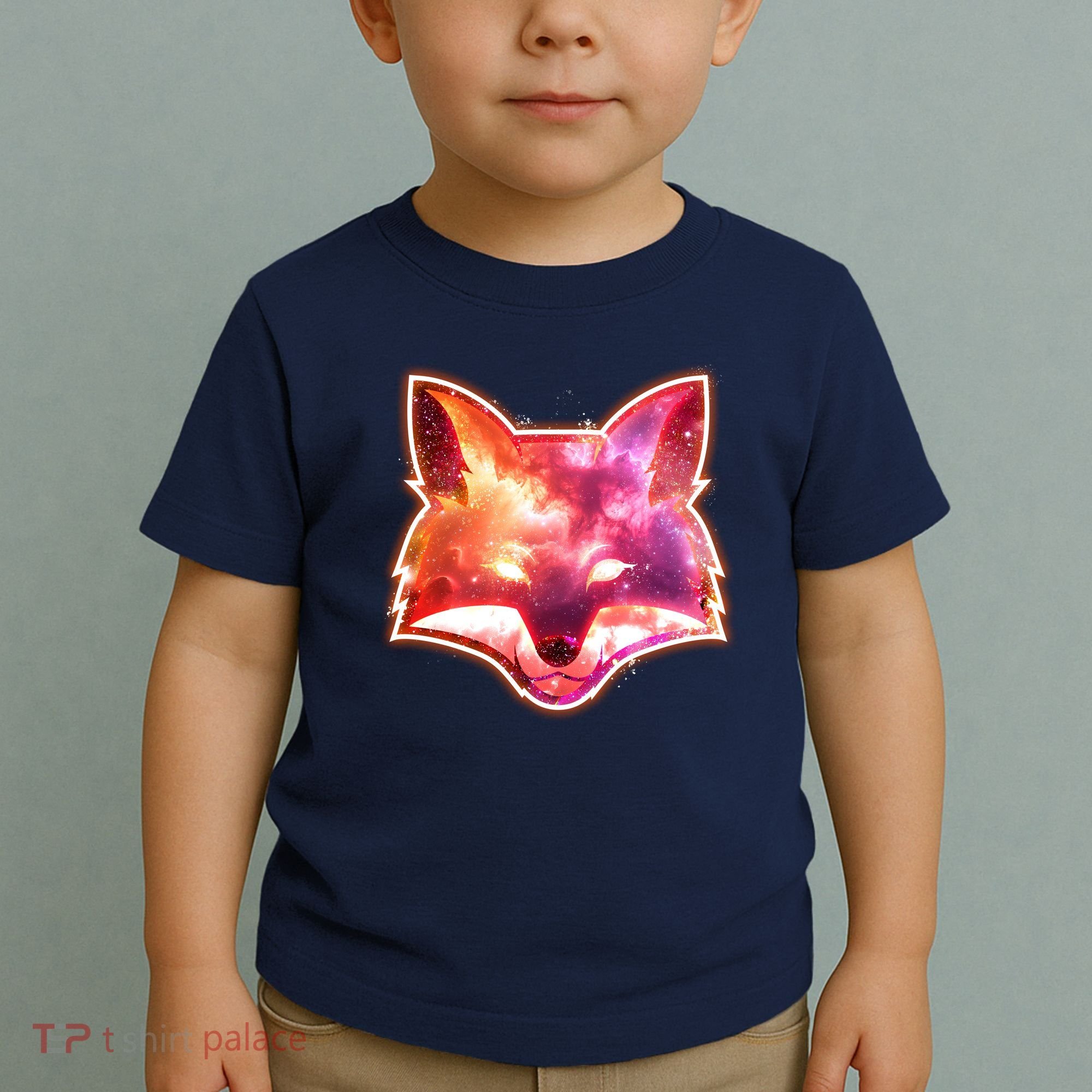 Galaxy Kitsune Fox Toddler T-Shirt