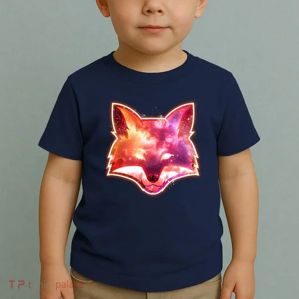 Galaxy Kitsune Fox Toddler T-Shirt
