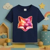 Galaxy Kitsune Fox Toddler T-Shirt thumb 3