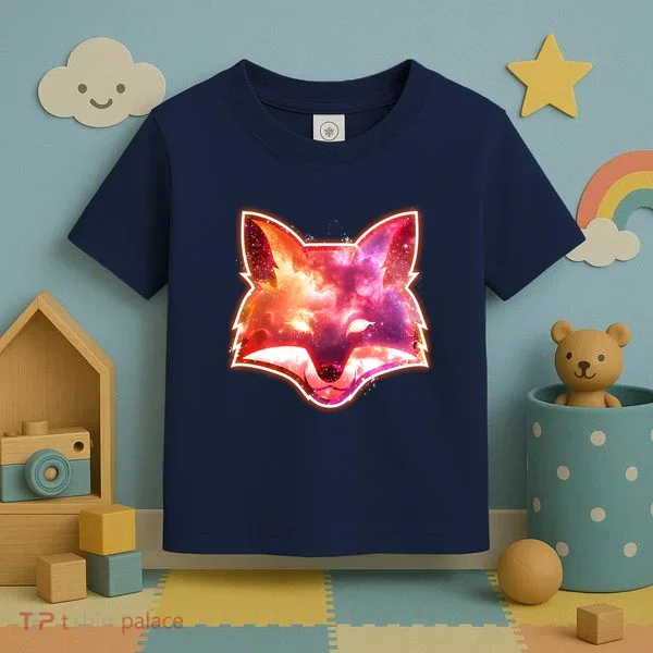 Galaxy Kitsune Fox Toddler T-Shirt