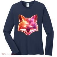 Galaxy Kitsune Fox Women's Long Sleeve Shirt thumb 0