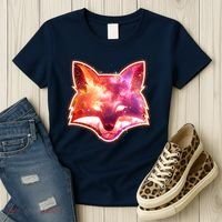 Galaxy Kitsune Fox Women's T-Shirt thumb 3