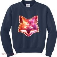 Galaxy Kitsune Fox Kids Sweatshirt thumb 0
