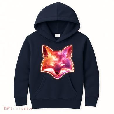 Galaxy Kitsune Fox Kids Hoodie
