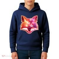 Galaxy Kitsune Fox Kids Hoodie thumb 4