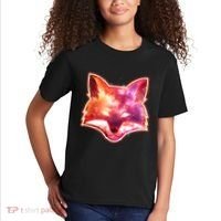 Galaxy Kitsune Fox Kids T-Shirt thumb 2