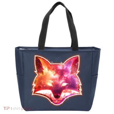 Galaxy Kitsune Fox Tote Bag