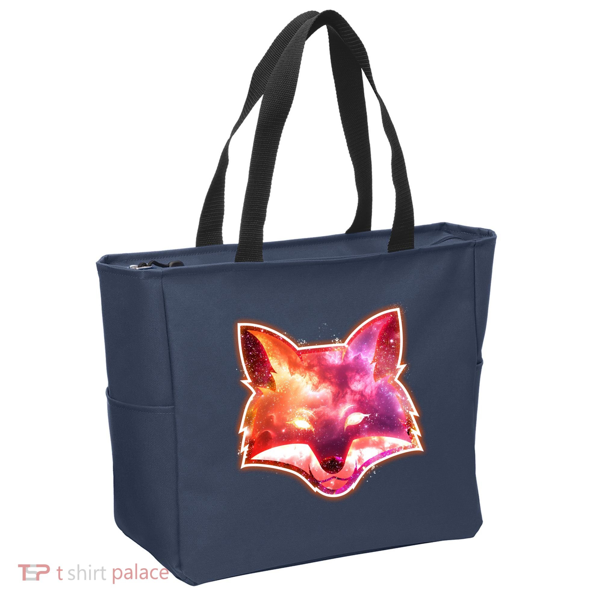 Galaxy Kitsune Fox Tote Bag
