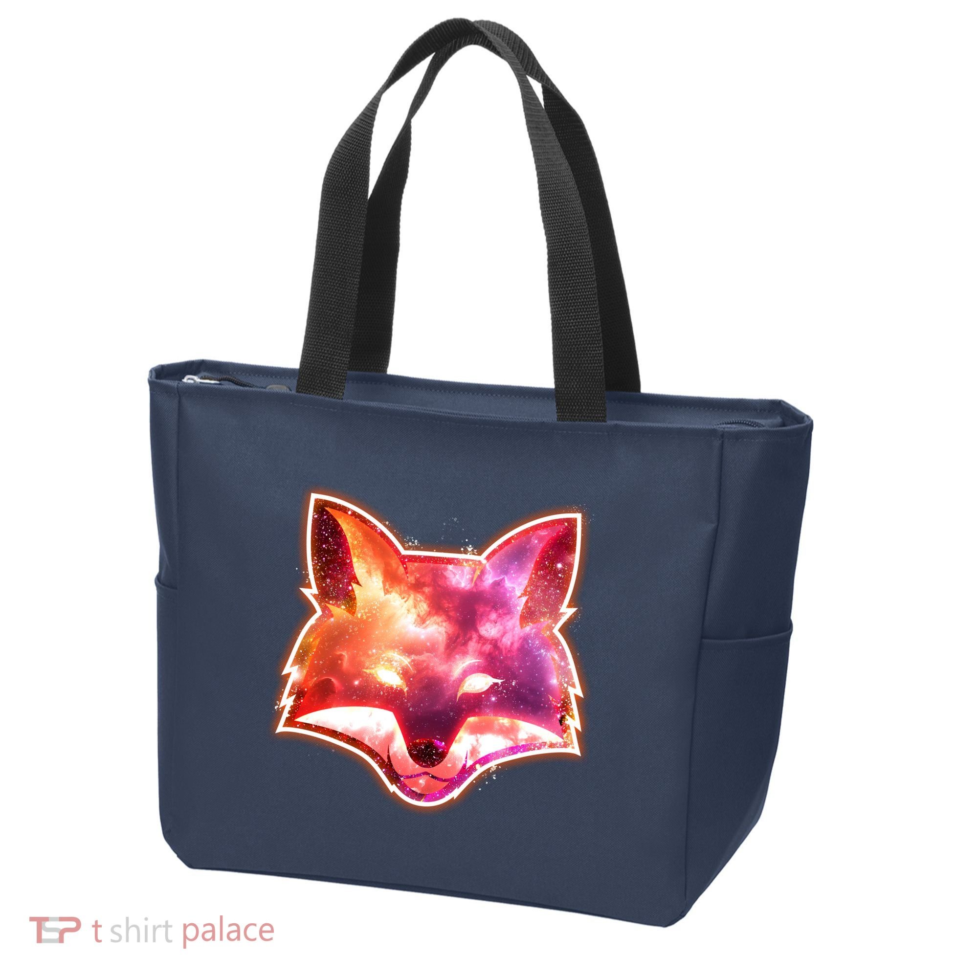 Galaxy Kitsune Fox Tote Bag