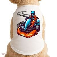 Go Karting Go Kart Racing Driver Doggie Tank thumb 0
