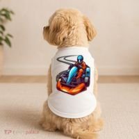 Go Karting Go Kart Racing Driver Doggie Tank thumb 2