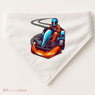 Go Karting Go Kart Racing Driver USA-Made Doggie Bandana