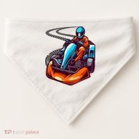 Go Karting Go Kart Racing Driver USA-Made Doggie Bandana thumb 0