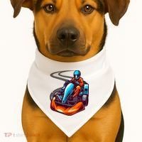 Go Karting Go Kart Racing Driver USA-Made Doggie Bandana thumb 1