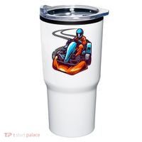 Go Karting Go Kart Racing Driver Tumbler thumb 0