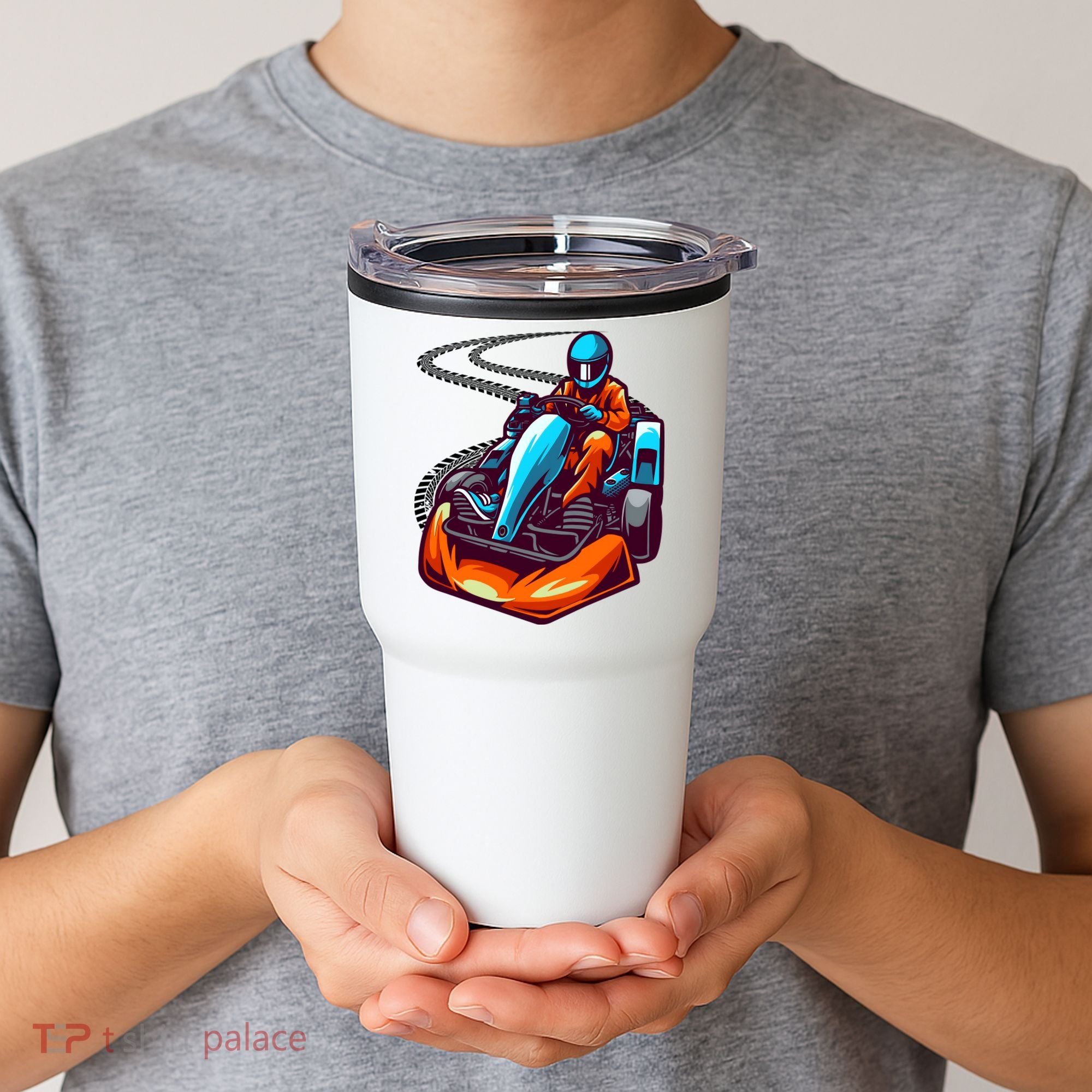 Go Karting Go Kart Racing Driver Tumbler