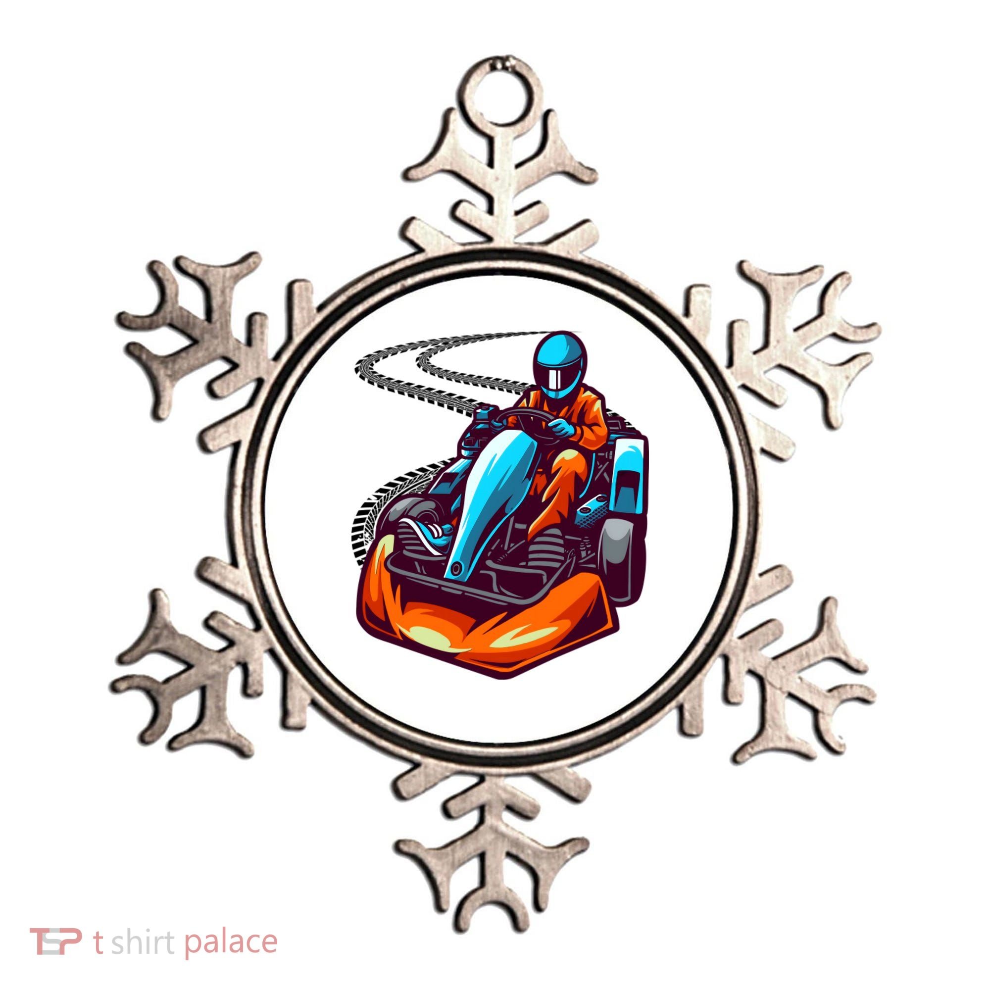 Go Karting Go Kart Racing Driver Ornament