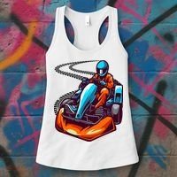 Go Karting Go Kart Racing Driver Women's Tank Top thumb 3