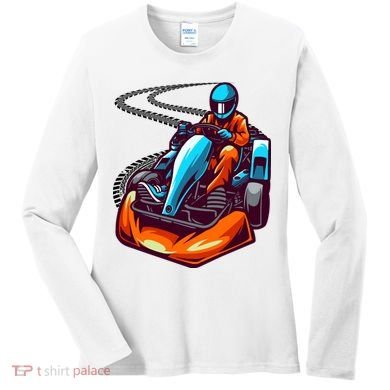 Go Karting Go Kart Racing Driver Women's Long Sleeve Shirt
