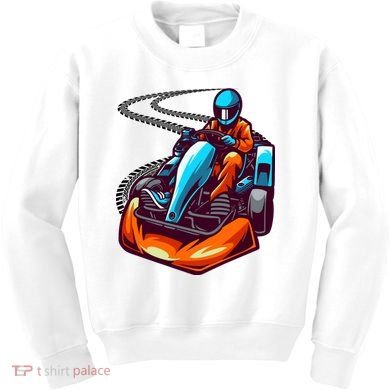 Go Karting Go Kart Racing Driver Kids Sweatshirt