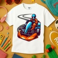 Go Karting Go Kart Racing Driver Kids T-Shirt thumb 3