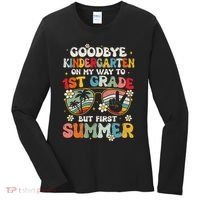 Goodbye Kindergarten Graduation To 1st Grade Hello Summer Women's Long Sleeve Shirt thumb 0
