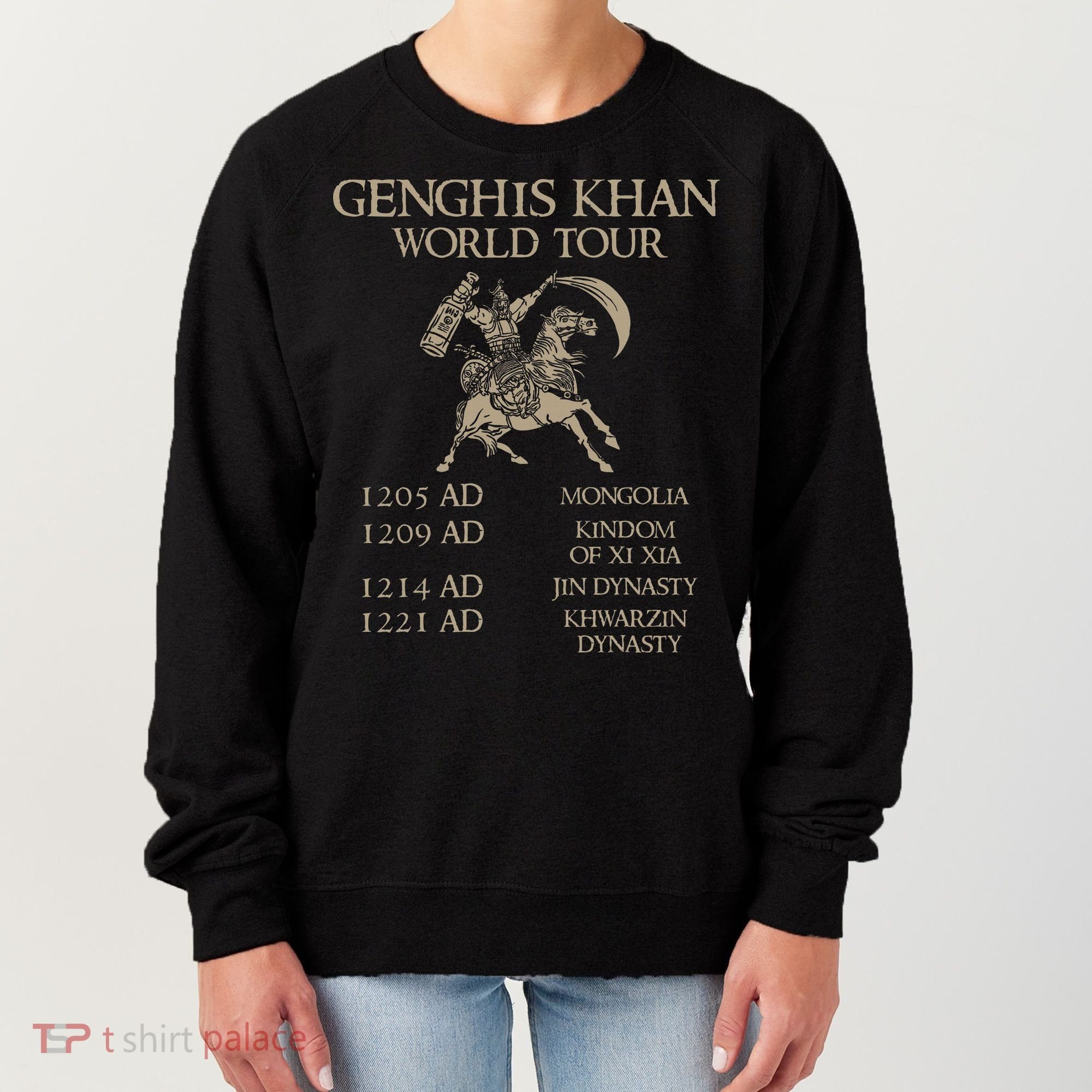 Genghis Khan Historic Mongol Asian History Women's Sweatshirt
