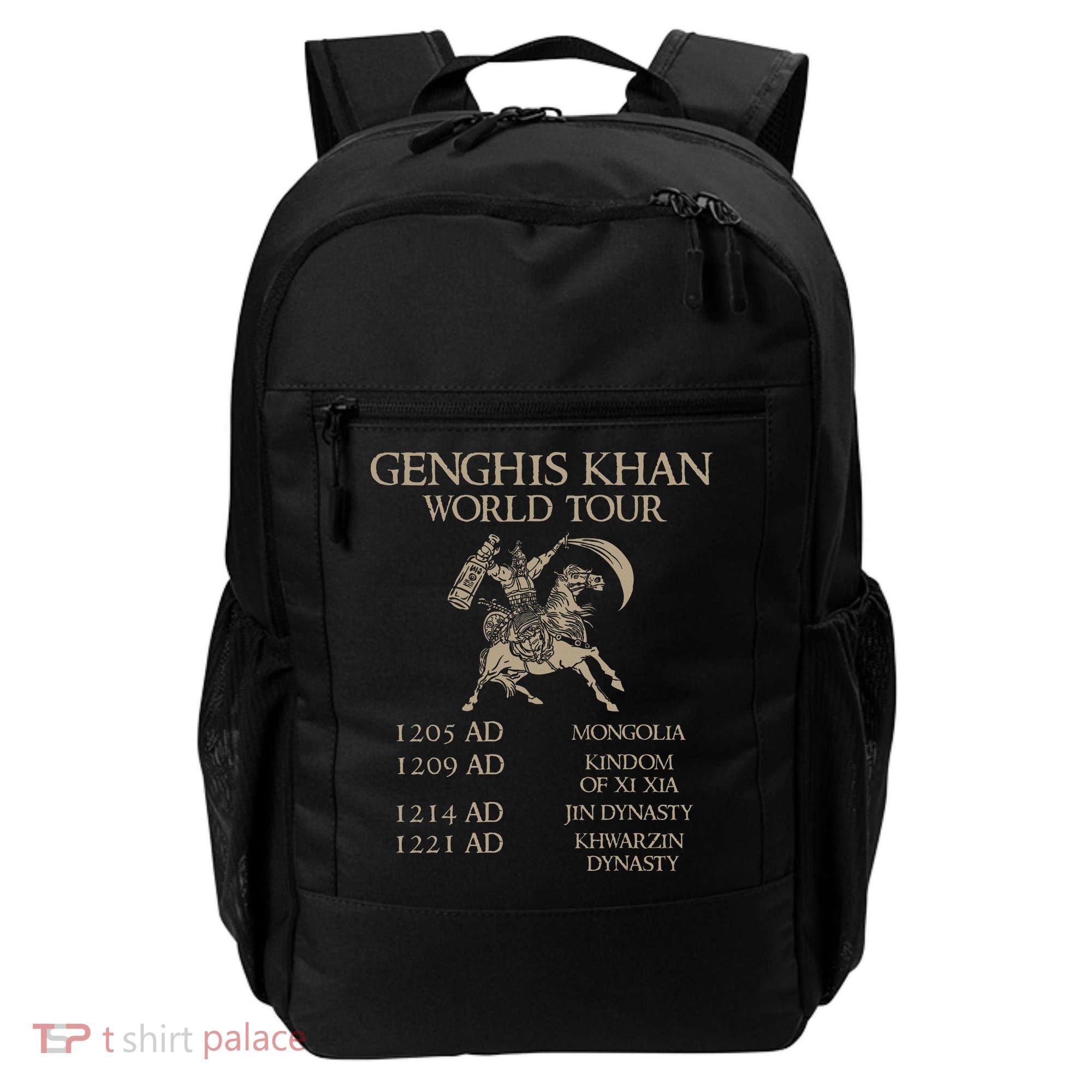 Genghis Khan Historic Mongol Asian History Backpack