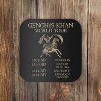 Genghis Khan Historic Mongol Asian History Coaster thumb 0