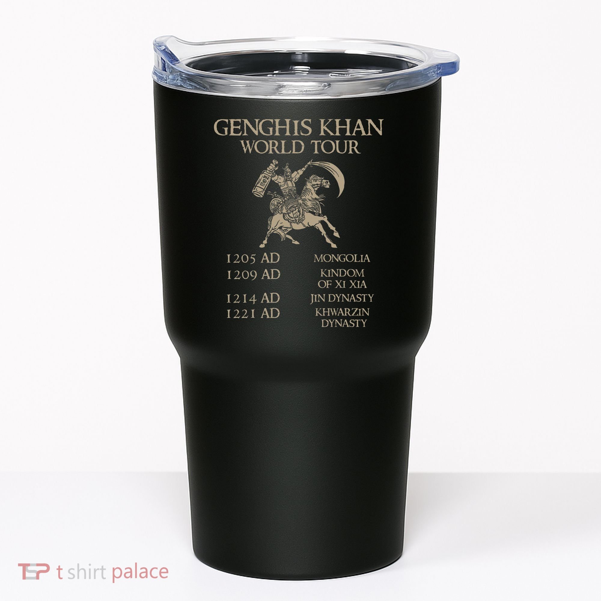 Genghis Khan Historic Mongol Asian History Tumbler