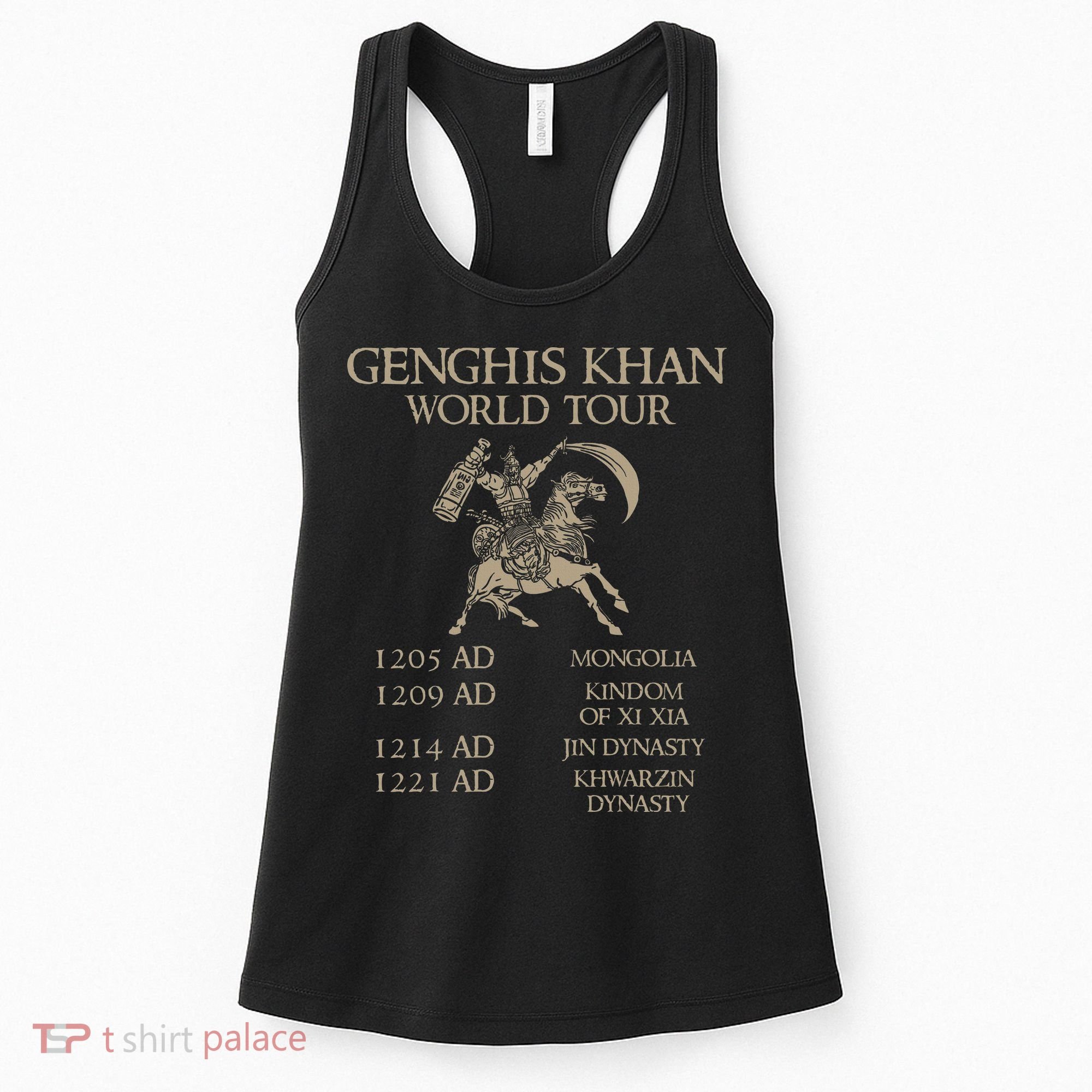 Genghis Khan Historic Mongol Asian History Women's Tank Top