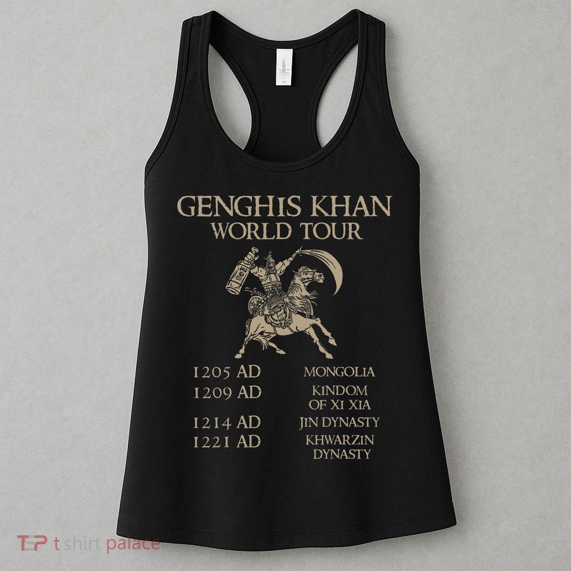 Genghis Khan Historic Mongol Asian History Women's Tank Top