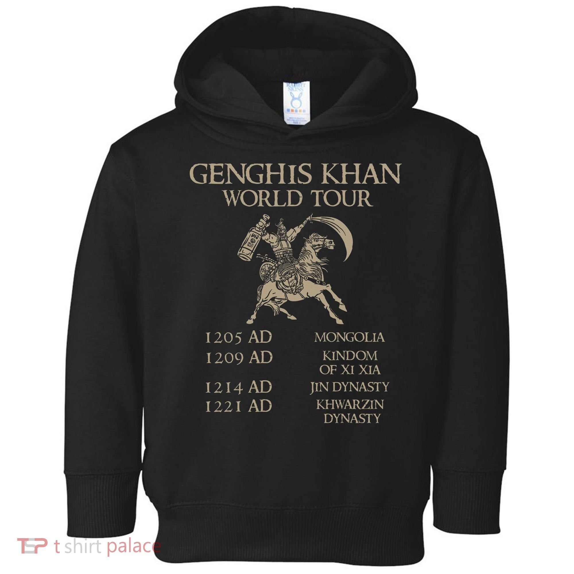 Genghis Khan Historic Mongol Asian History Toddler Hoodie