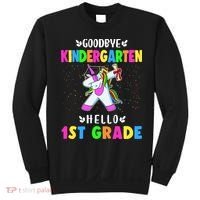 Goodbye Kindergarten Hello First Grade Unicorn Girl Sweatshirt thumb 0