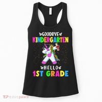 Goodbye Kindergarten Hello First Grade Unicorn Girl Women's Tank Top thumb 0