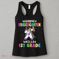 Goodbye Kindergarten Hello First Grade Unicorn Girl Women's Tank Top thumb 3
