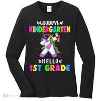 Goodbye Kindergarten Hello First Grade Unicorn Girl Women's Long Sleeve Shirt thumb 0