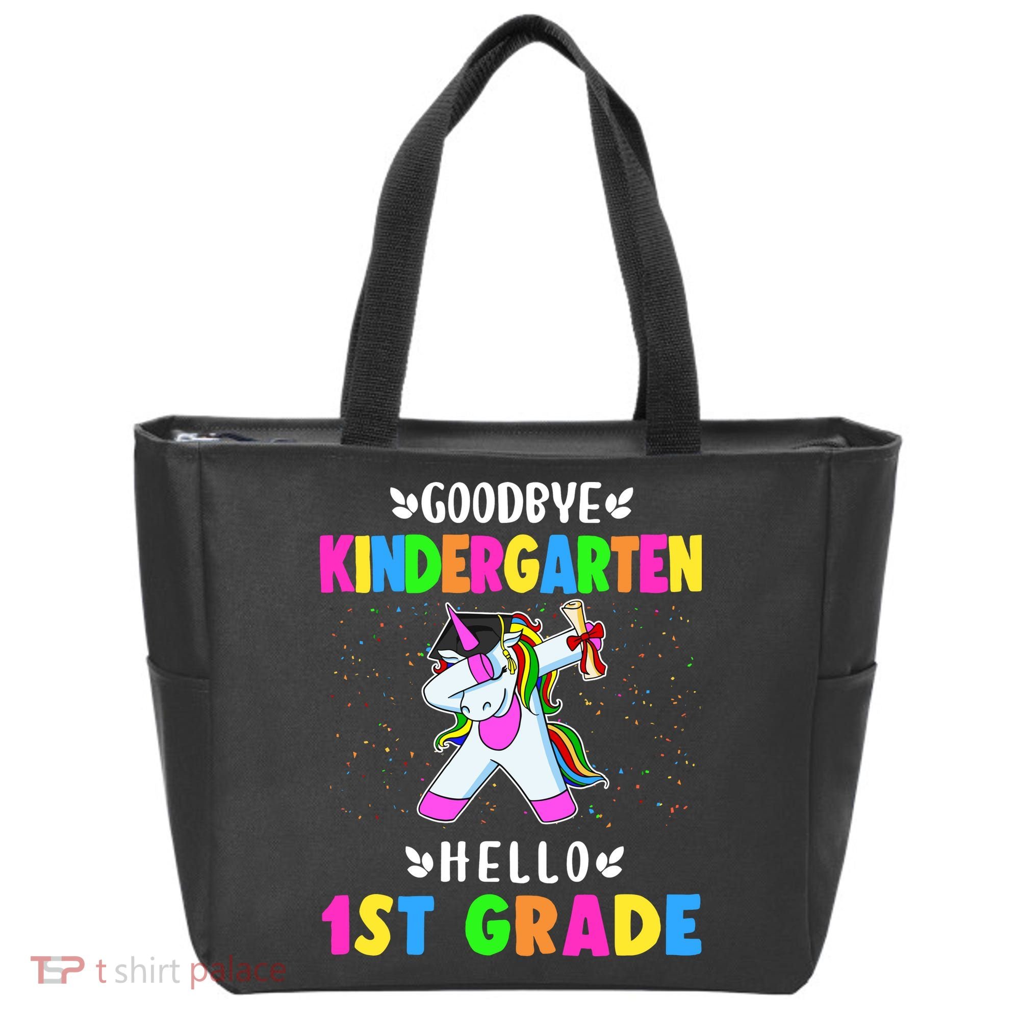 Goodbye Kindergarten Hello First Grade Unicorn Girl Tote Bag