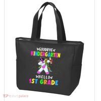 Goodbye Kindergarten Hello First Grade Unicorn Girl Tote Bag thumb 3