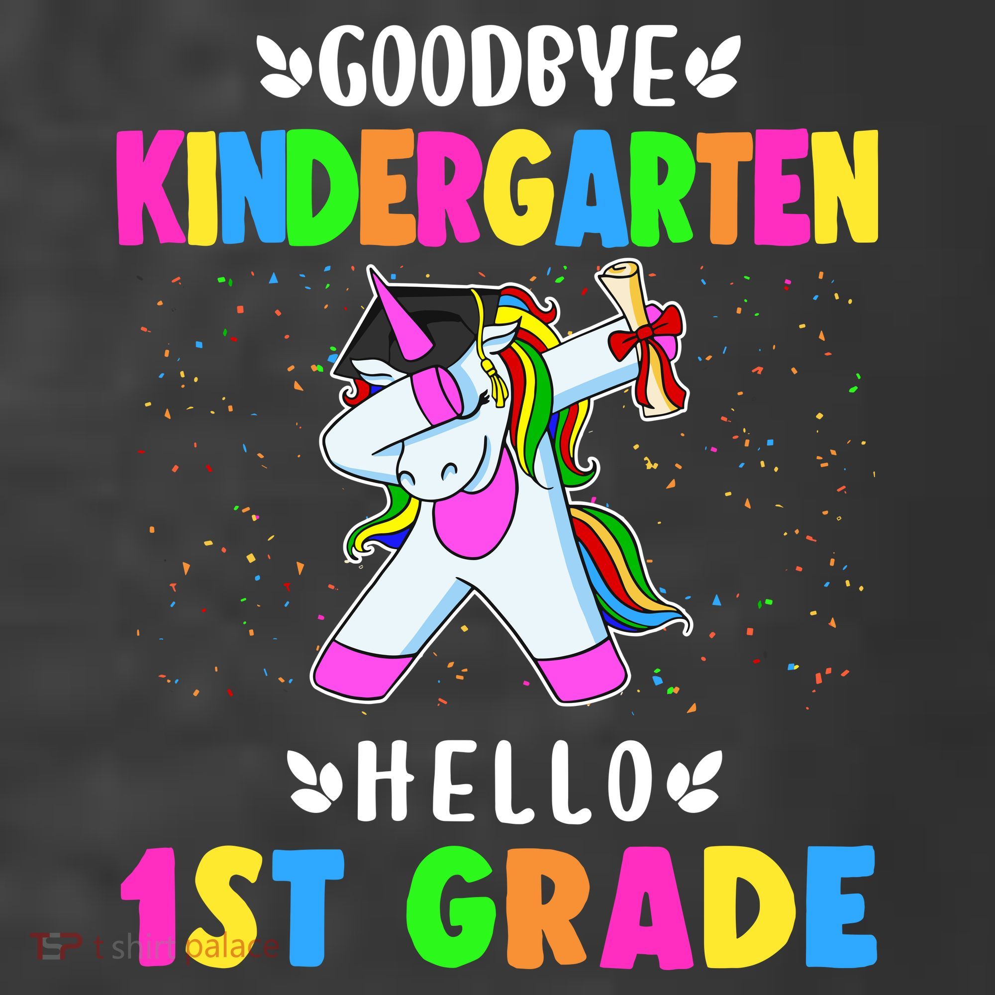Goodbye Kindergarten Hello First Grade Unicorn Girl Women's Hoodie