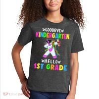 Goodbye Kindergarten Hello First Grade Unicorn Girl Kids T-Shirt thumb 2